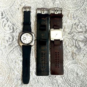 Fossil watches-can be unisex.